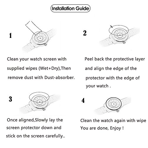 Youniker 3 Unidades Protector de Pantalla para Suunto 3 Fitness Cristal Vidrio Templado para Suunto 3 Fitness Watch 9H Dureza Sin Burbujas