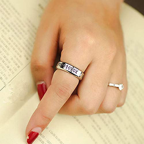 Youyouchard Kpop Straykids VIXX Astro B.A.P Anillo de acero de titanio con cadena de acero gratis (1. Straykids)