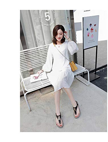 ypyrhh Sandalias de tacón de cuña con Puntera Baja,Vacation Beach Seaside Sandalias de Mujer,Pantuflas de tacón Inclinado-Negro_35,Sandalias de Punta Abierta con Solapa para Mujer