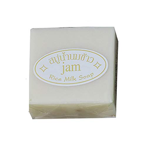 YSoutstripdu Jabón, 60g Espuma Rica Hecha a Mano hidratante de baño de Piel de Manos Limpieza jabón de Leche de arroz