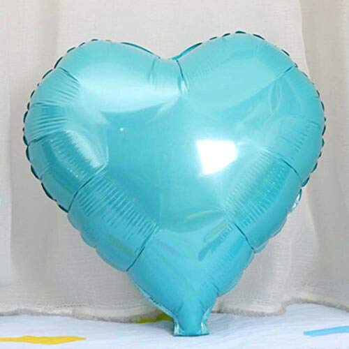 YUANCHENG 5pcs 18 Pulgadas Globos de Papel de Helio Rojo Globo en Forma de corazón para la Sala de Bodas Decoración de la Fiesta de cumpleaños Suministros para el día de San Valentín, Tiffany