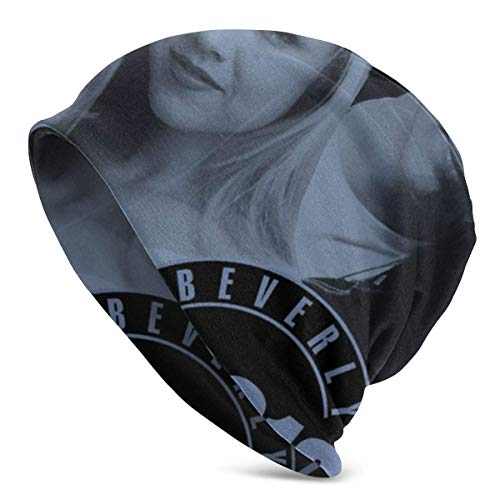 Yuanmeiju Gorro de Cobertura con Estampado Negro Beverly Hills 90210, Talla única, Gorro Tejido para Hombres Adultos para Mujeres y Hombres