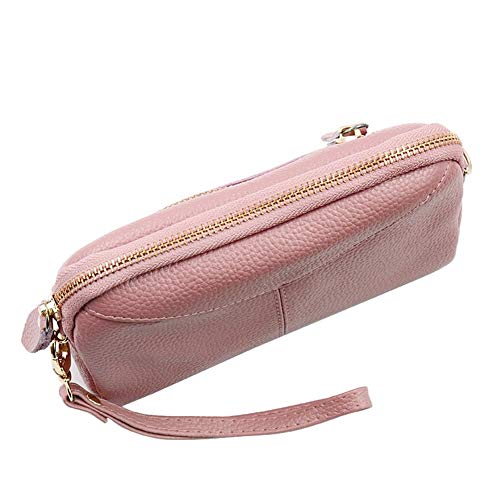 YuJian12 Bolsa de teléfono móvil Billetera Lichi Bolsa de Embrague del patrón del Monedero de Las Mujeres Cremallera Bolsa de la Moneda (Color : Royal Blue)