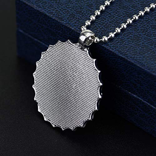 YUNMENG Moda Beer Cap Collares Juego en línea Fallout 3 Adornos de joyería Nuka Cola Bebidas Collares Pendientes Cadena de Cuentas Unisex Colar