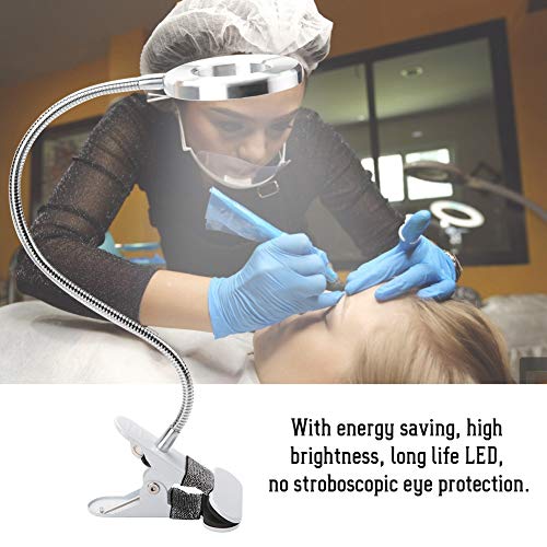 yuyte Lámpara de Belleza de Tatuaje, lámpara de Luces led de Maquillaje de círculo portátil USB para ceja Labio Tatuaje con Clip