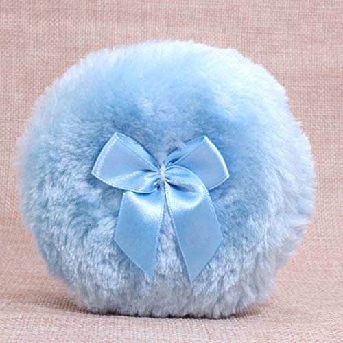 YWAWJ After-Bath Powder Puff Kit Contenedor con Esponja de Maquillaje Tamiz 2pcs Cosmético Puff Powder Sponge for Polvo Maquillaje Cosmético (Color : Blue)
