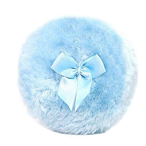 YWAWJ After-Bath Powder Puff Kit Contenedor con Esponja de Maquillaje Tamiz 2pcs Cosmético Puff Powder Sponge for Polvo Maquillaje Cosmético (Color : Blue)