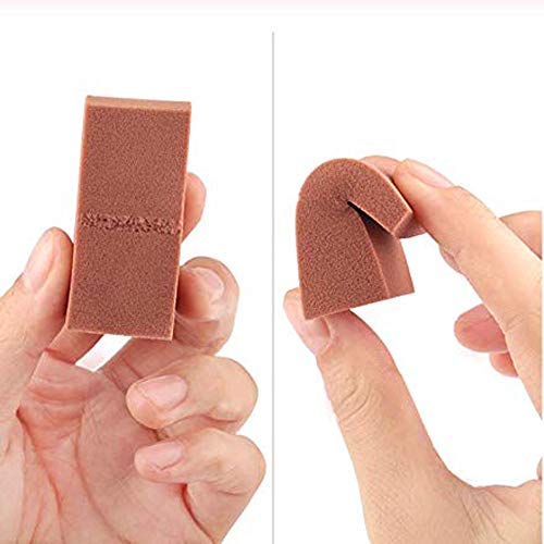 YWAWJ Powder Puffs Maquillaje Lavable Face Powder Puff 24 Piezas Esponja de Maquillaje desechable for Base en Polvo y líquida (Color : Blue)