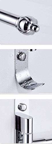 YWYW Toallero, Toallero Giratorio Perforado Gratis, Toallero móvil de Acero Inoxidable para baño, Colgante de Cocina de Cuatro Barras para baño, Toallero de Pared