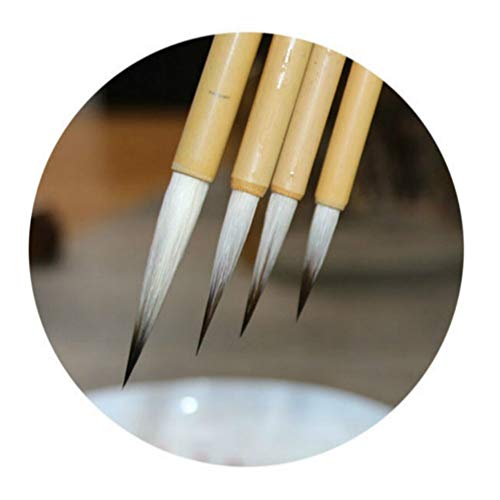 YXCUIDP Chino de la caligrafía china pluma de los cepillos Pintura Pintura de paisaje del sistema de cepillo fino oro Comadreja Cuerpo y la lana de pelo pluma de los cepillos