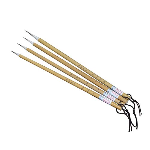 YXCUIDP Chino de la caligrafía china pluma de los cepillos Pintura Pintura de paisaje del sistema de cepillo fino oro Comadreja Cuerpo y la lana de pelo pluma de los cepillos