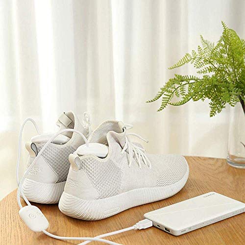 YXDEW Zapato Bota Secadora, Fundamentos de Invierno for la Familia, Secadora portátil Puerto USB Alimentado portátil Pie de Arranque Guante Secadora con Temporizador, térmico (Color : White)
