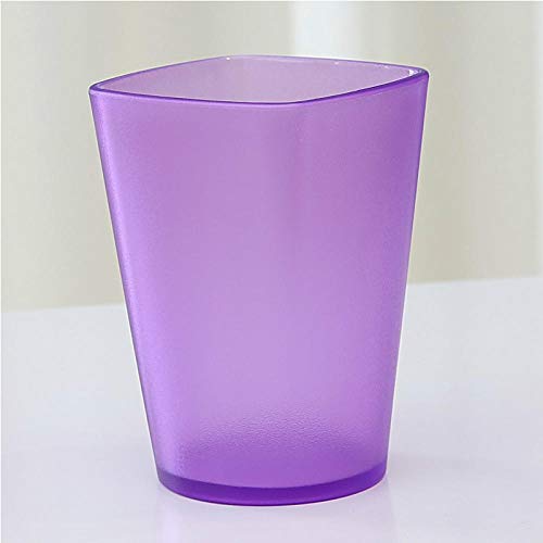 YYUYOM 2Pc Taza Simple Pareja Baño Plástico Enjuague Bucal Taza Niños Cepillo De Dientes Exfoliante Enjuague Bucal Taza-Naranja