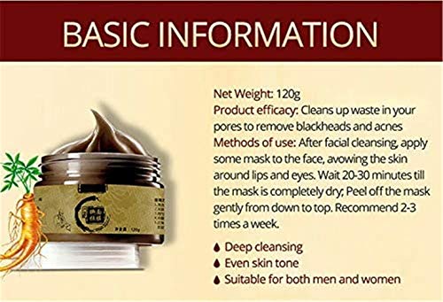 yyxxzqw Mascarilla pelar la Piel Sensible, Máscara Herbal Beauty Peel-Off, Mascarilla Facial de Limpieza Profunda para Todo Tipo de Cuidado de la Piel (3PCS)