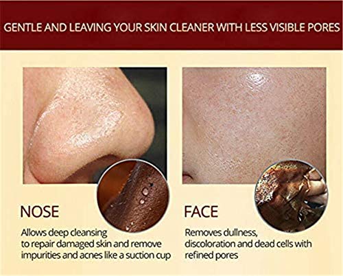 yyxxzqw Mascarilla pelar la Piel Sensible, Máscara Herbal Beauty Peel-Off, Mascarilla Facial de Limpieza Profunda para Todo Tipo de Cuidado de la Piel (3PCS)