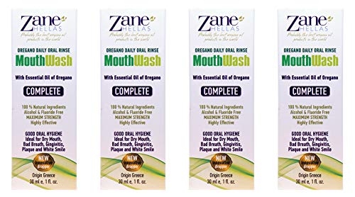 Zane Hellas MouthWash. Enjuague bucal con aceite de orégano.Ideal para la gingivitis, la placa, la boca seca y el mal aliento.Libre de alcohol y flúor.100% Herbal.Compre 3 +1 libre