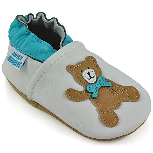 Zapatillas Bebe Niño - Zapato Bebe Niño - Zapatos Bebes - Calzados Bebe Niño - Osito de Peluche - 0-6 Mese