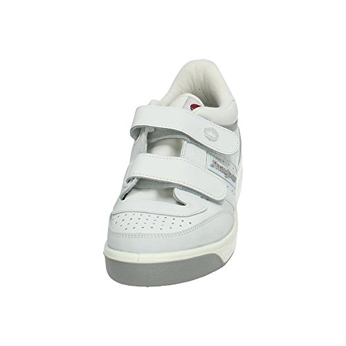 Zapatillas deportivas J´hayber hombre color blanco con velcro piel flor modelo olimpiaTalla 44