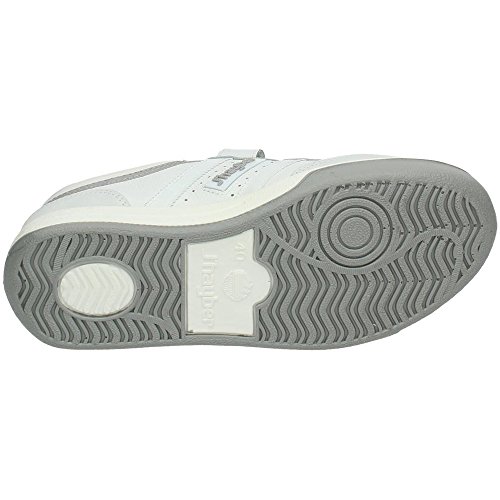 Zapatillas deportivas J´hayber hombre color blanco con velcro piel flor modelo olimpiaTalla 44