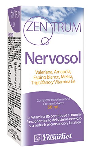 Zentrum Nervosol Valeriana, Amapola, Espino Blanco, Melisa, Triptófano y Vitamina B6-50 mililitros