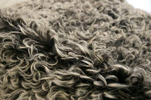 Zerimar Alfombras Piel de Cordero Natural | Medidas: 70x60 cm | Alfombra Pelo Largo | Alfombra Infantil de Pelo Largo | Alfombras Piel Cordero