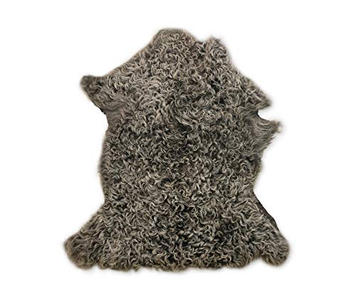 Zerimar Alfombras Piel de Cordero Natural | Medidas: 70x60 cm | Alfombra Pelo Largo | Alfombra Infantil de Pelo Largo | Alfombras Piel Cordero