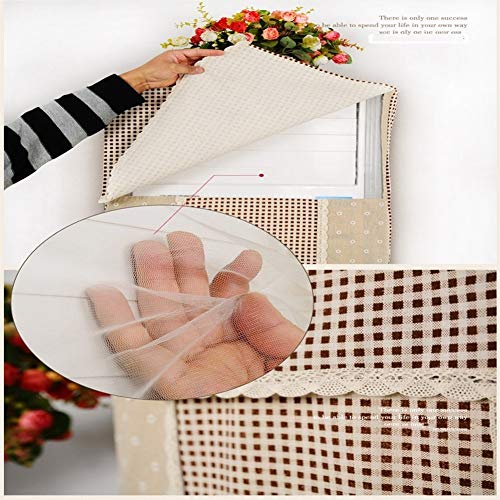 Zhangmeiren Aire Acondicionado Protector contra El Polvo del Gabinete Conjuntos Verticales 2P3P Cubierta De Polvo De Algodón Natural (Color : Brown)