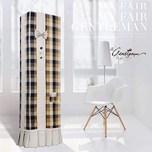 Zhangmeiren Aire Acondicionado Protector contra El Polvo del Gabinete Conjuntos Verticales 2P3P Cubierta De Polvo De Algodón Natural (Color : Brown)