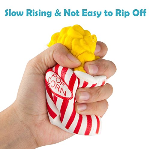 ZhengYue Squishy Kawaii Grandes Juguete Niños Squeeze Popcorn Copa Squishy Slow Rising Pack Descompresión Juguetes Compresivos (Rojo)
