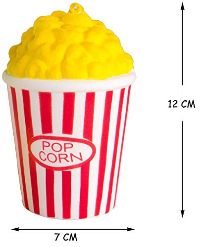 ZhengYue Squishy Kawaii Grandes Juguete Niños Squeeze Popcorn Copa Squishy Slow Rising Pack Descompresión Juguetes Compresivos (Rojo)