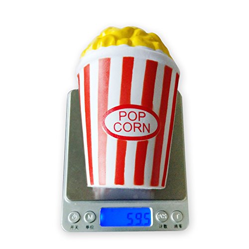 ZhengYue Squishy Kawaii Grandes Juguete Niños Squeeze Popcorn Copa Squishy Slow Rising Pack Descompresión Juguetes Compresivos (Rojo)