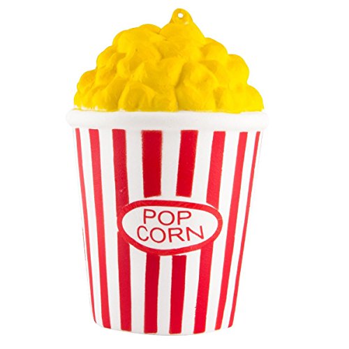 ZhengYue Squishy Kawaii Grandes Juguete Niños Squeeze Popcorn Copa Squishy Slow Rising Pack Descompresión Juguetes Compresivos (Rojo)