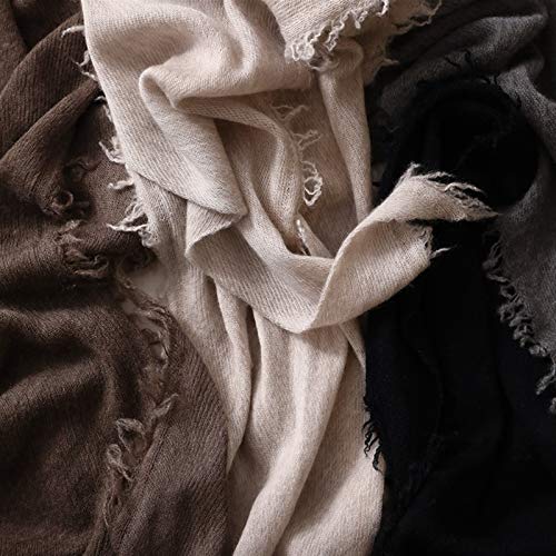 ZHENQ Caliente 1pcs Invierno Bufanda de Lana peinada Hecho a Mano Bufanda de la Cachemira Suave Bufanda y del Todo-Partido de la Manera del Invierno del Producto, 50cm * 108cm (Color : Marrón)