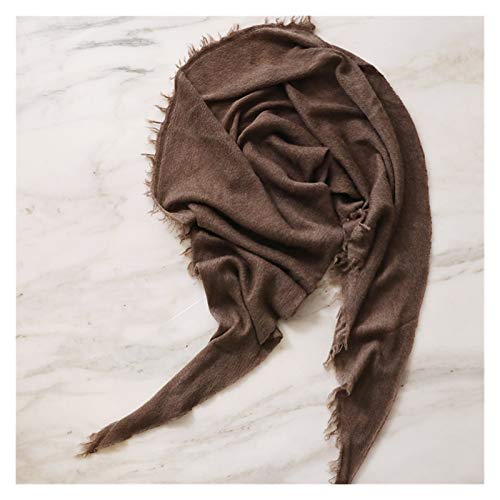 ZHENQ Caliente 1pcs Invierno Bufanda de Lana peinada Hecho a Mano Bufanda de la Cachemira Suave Bufanda y del Todo-Partido de la Manera del Invierno del Producto, 50cm * 108cm (Color : Marrón)