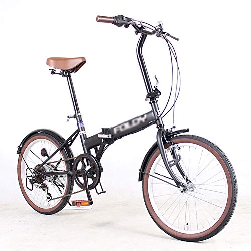 ZHIFENGLIU Bicicleta Plegable, Viajes Unisex Y Vehículos De Recreo, De Aleación De Aluminio Scooter Pequeño Real, La Juventud Portátil Scooters,Negro