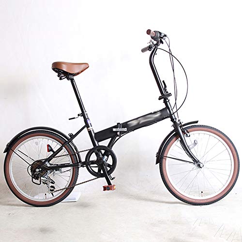 ZHIFENGLIU Bicicleta Plegable, Viajes Unisex Y Vehículos De Recreo, De Aleación De Aluminio Scooter Pequeño Real, La Juventud Portátil Scooters,Negro