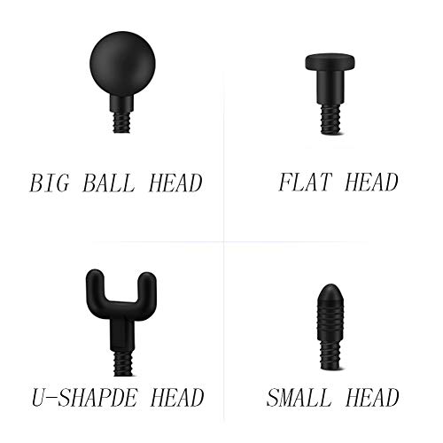 ZHYING Masaje Muscular Pistola Usos Alta Velocidad Masaje De La VibracióN para Descomponer El áCido LáCtico para Aliviar El Dolor Y Relajarse DespuéS De La Aptitud,Black