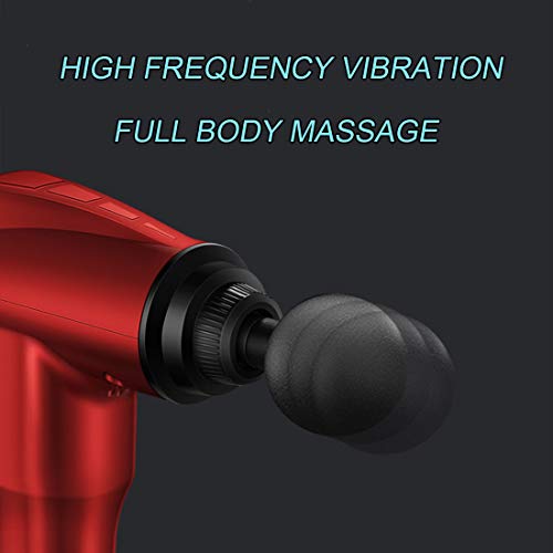 ZHYING Masaje Muscular Pistola Usos Alta Velocidad Masaje De La VibracióN para Descomponer El áCido LáCtico para Aliviar El Dolor Y Relajarse DespuéS De La Aptitud,Black