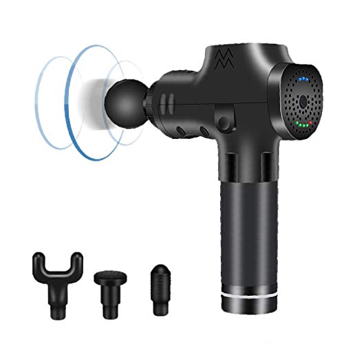 ZHYING Masaje Muscular Pistola Usos Alta Velocidad Masaje De La VibracióN para Descomponer El áCido LáCtico para Aliviar El Dolor Y Relajarse DespuéS De La Aptitud,Black