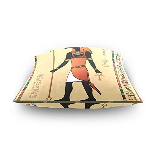 Zjipeung - Funda de almohada decorativa de 45 x 45 cm, Egipto Egipto Egipto Anubis Horus, funda de cojín decorativa para sofá, cama, hogar