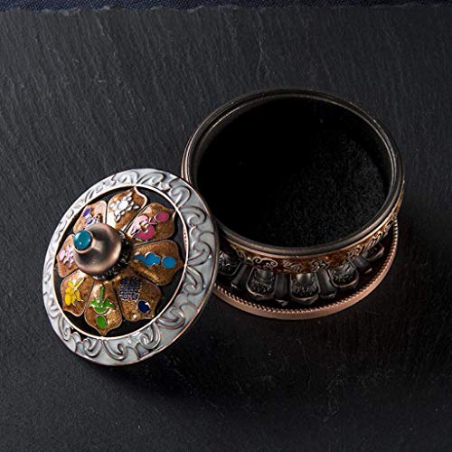 ZLYMX Bronce Quemador de Incienso, Cono del Aroma del Quemador Titular Estufa decoración del hogar Pequeño Cobre (Color : A)