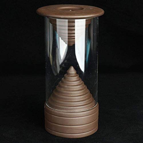 ZLYMX Púrpura Quemador de Incienso de Arena, Inicio Quemador de Incienso de reflujo, de cerámica Conos Incienso Titular for la decoración