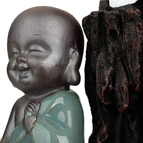 ZLYMX Reflujo Quemador de Incienso, Quemador de Incienso Holder palillo del Incienso Home Office Decor