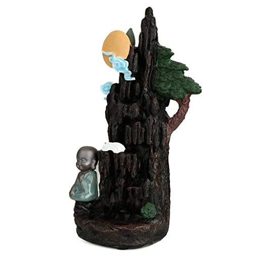 ZLYMX Reflujo Quemador de Incienso, Quemador de Incienso Holder palillo del Incienso Home Office Decor