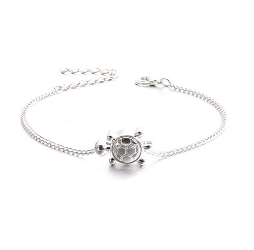 zmnbaa Boho Sandalias De Tortuga De Playa Tobilleras Descalzas Cadena De Plata Animal Pie Pulseras Joyería De Moda para Las Mujeres Descalzas