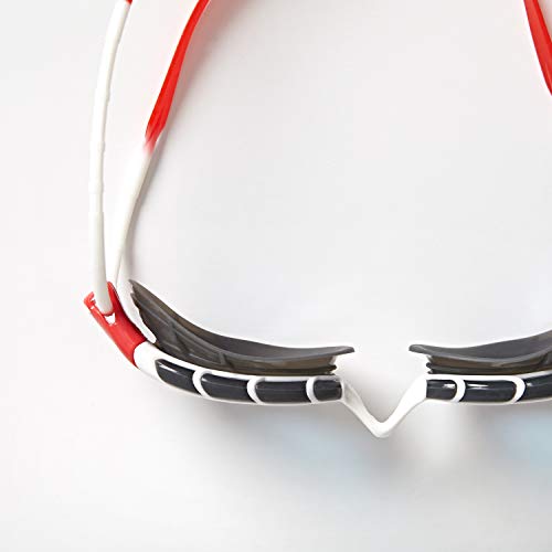 Zoggs Gafas de natación, Adultos Unisex, Blanco/Rojo/Tinte, una una talla