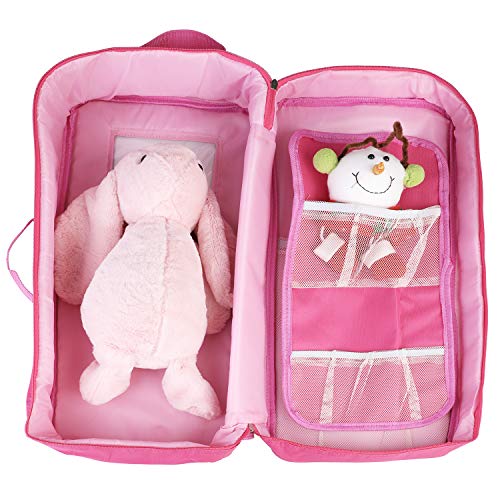ZOYLINK Estuche De Viaje De Muñeca Bolsa De Almacenamiento De Muñeca Maleta Muñeca Portátil Para 18'' Girl Doll
