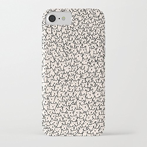 ZQ-Link Funda iPhone 7/8 Cover Anti-vibración Suave TPU Silicona Case Caso Funda Cáscara Shell Soft Sistemas de teléfono móvil Shell Manguito Protector Dibujos Animados Gato Funda de movil