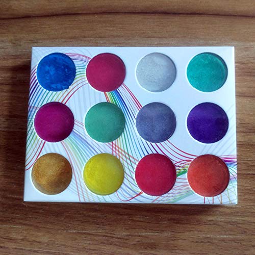 ZREAL Polvo de pigmento de mica de 12 colores para tinte de resina, colorante, colorante, tinte, arte
