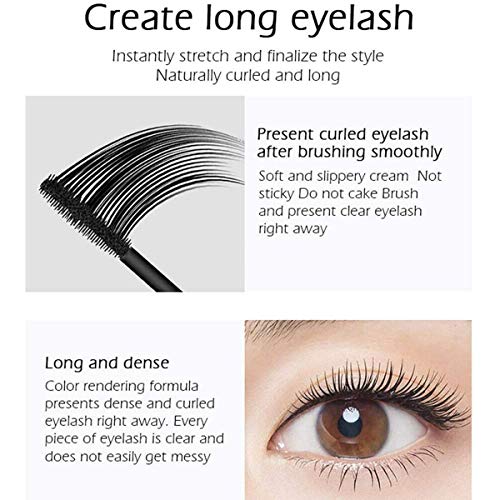 ZWCC Estrellada Mascara Mascara Vivid Galaxy 4D Pestañas De Seda De Fibra Gruesa Rimel A Prueba De Agua